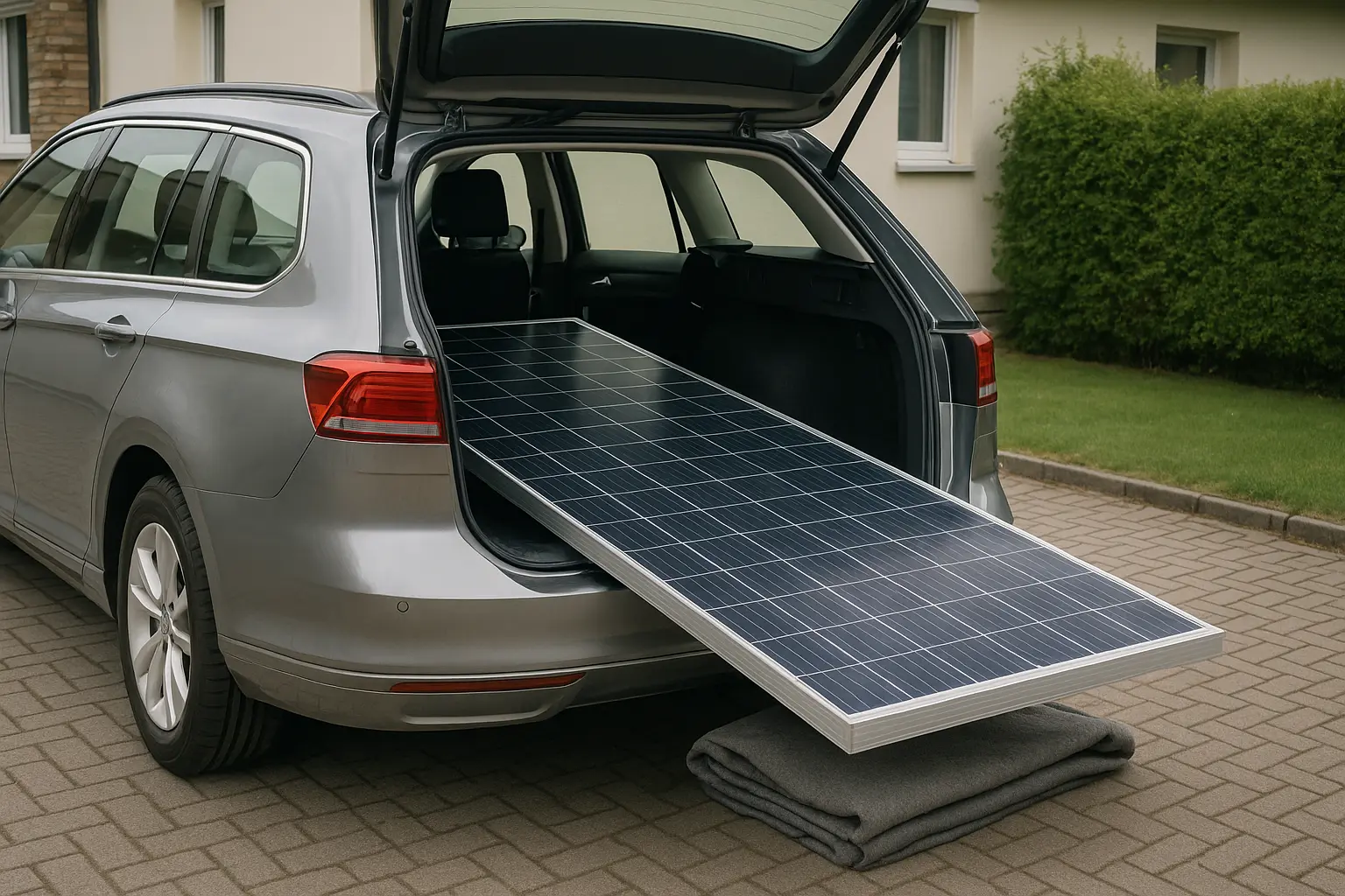 Passt das Balkonkraftwerk in mein Auto Transport-Checkliste