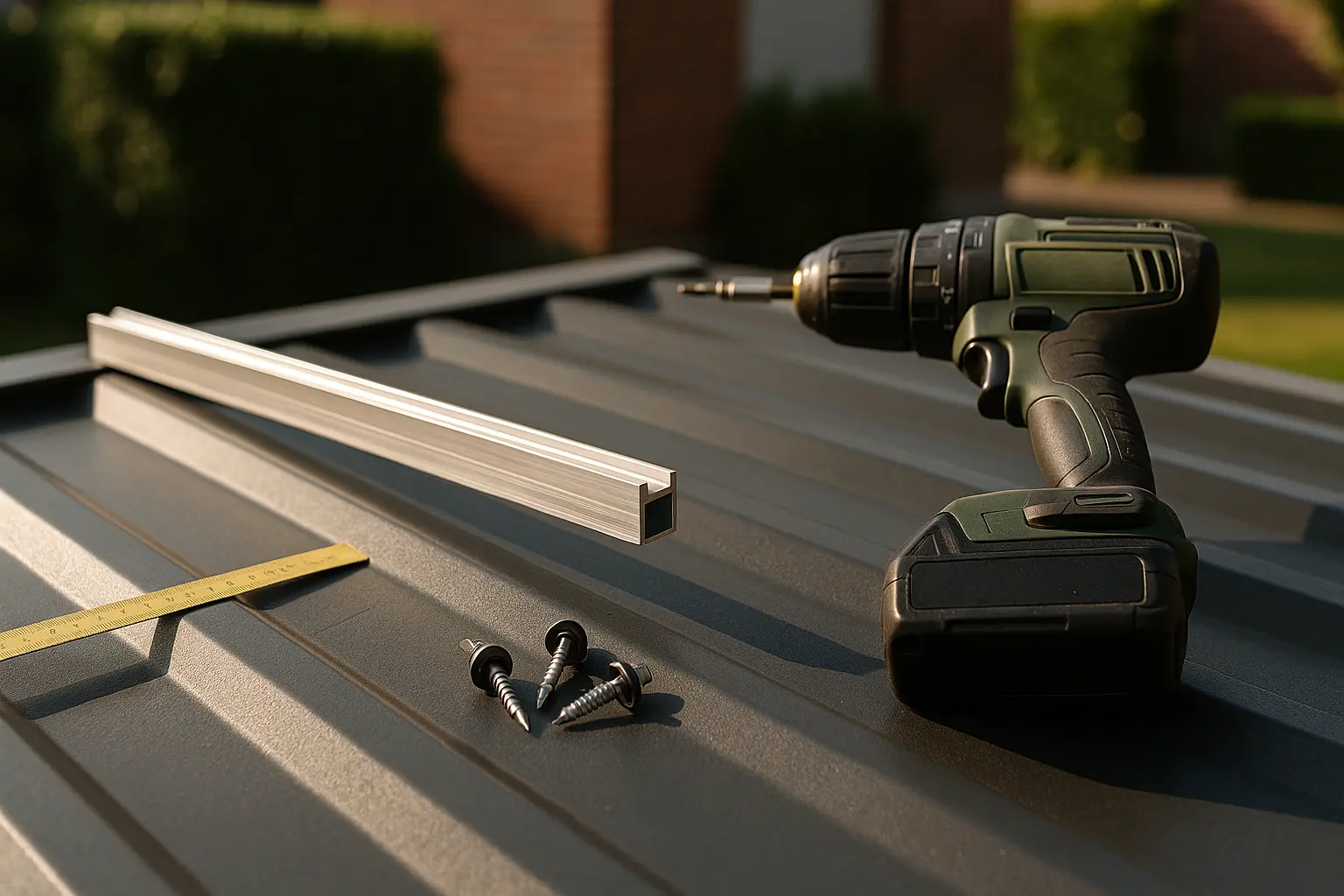 PV-Montagesystem für Trapezblechdach selbst installieren