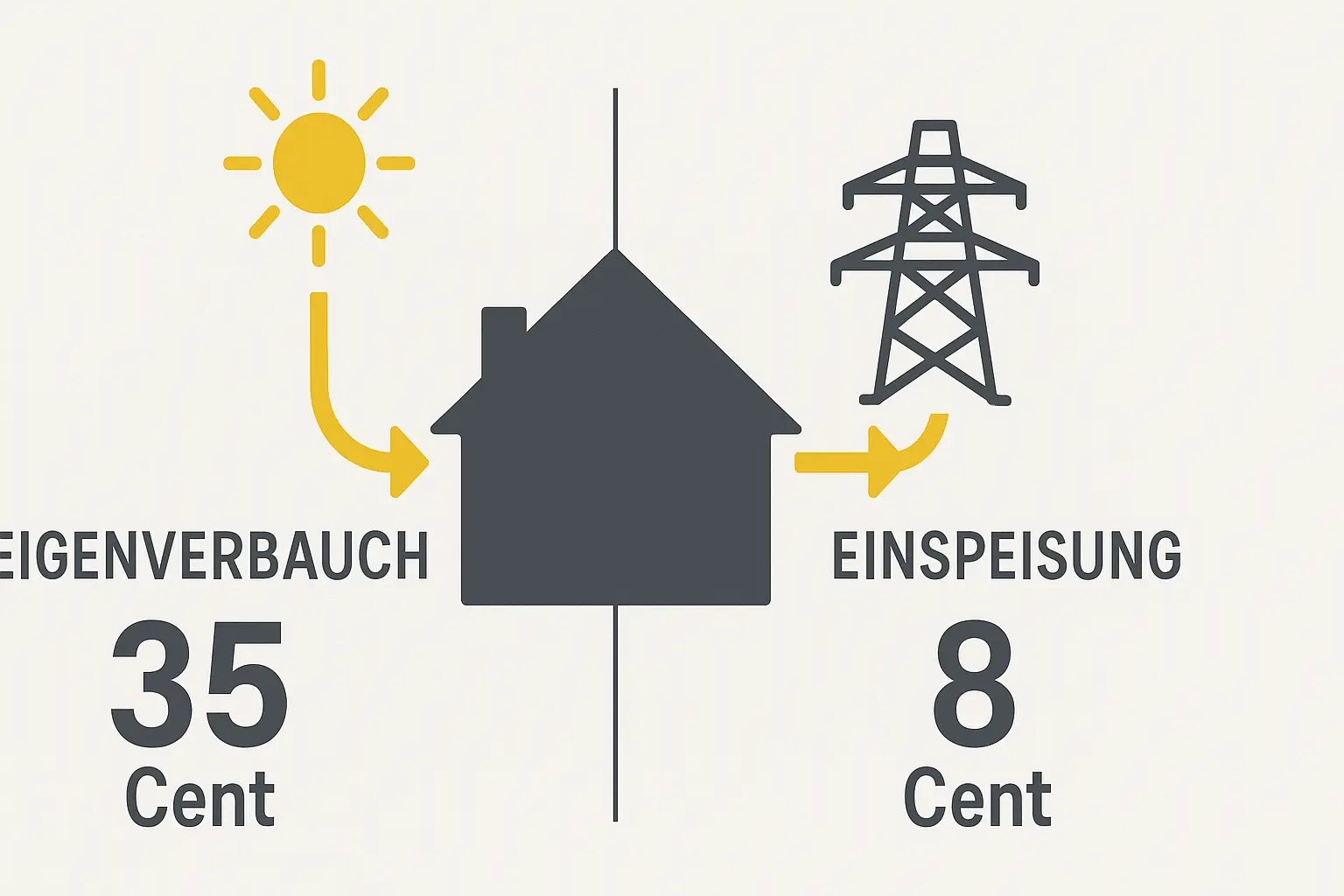 Wirtschaftlichkeitsrechnung Eigenverbrauch vs Einspeisung Hilpoltstein