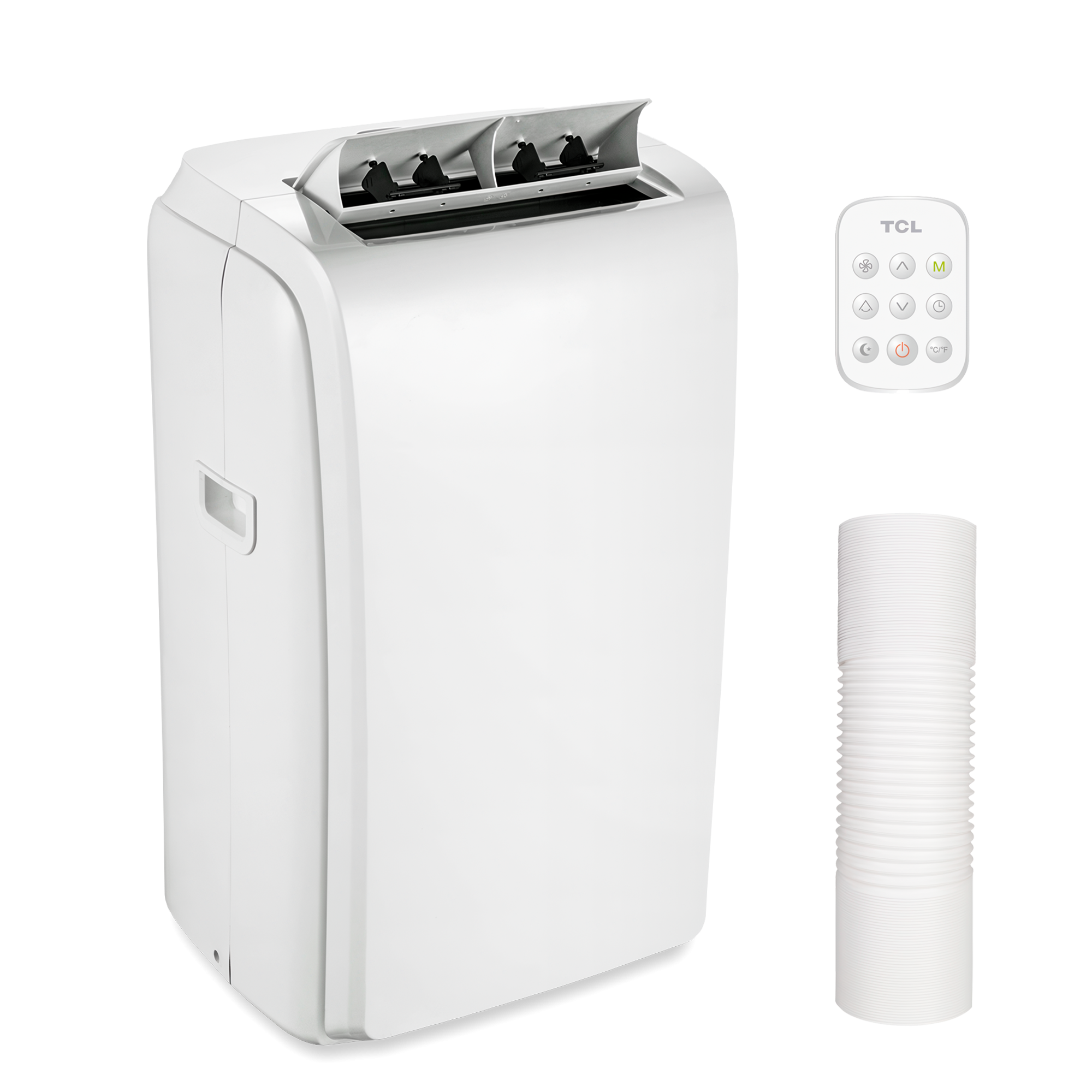 TCL mobile Klimaanlage TAC-12CHPB/KW mit Heizfunktion, wei&szlig;, mit Fernbedienung und Abluftschlauch