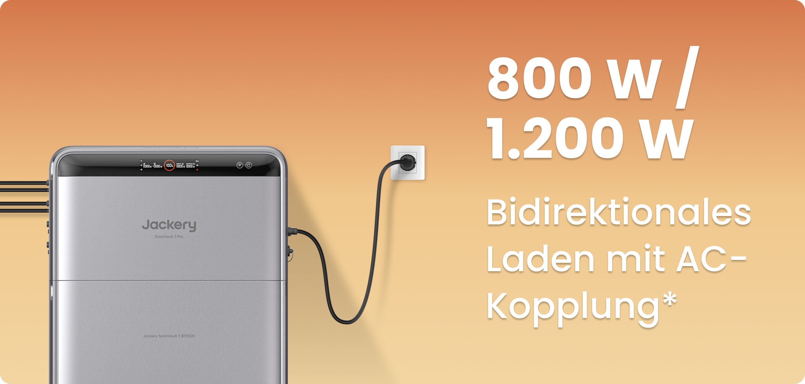 Jackery SolarVault 3 Pro bidirektionale AC Nutzung