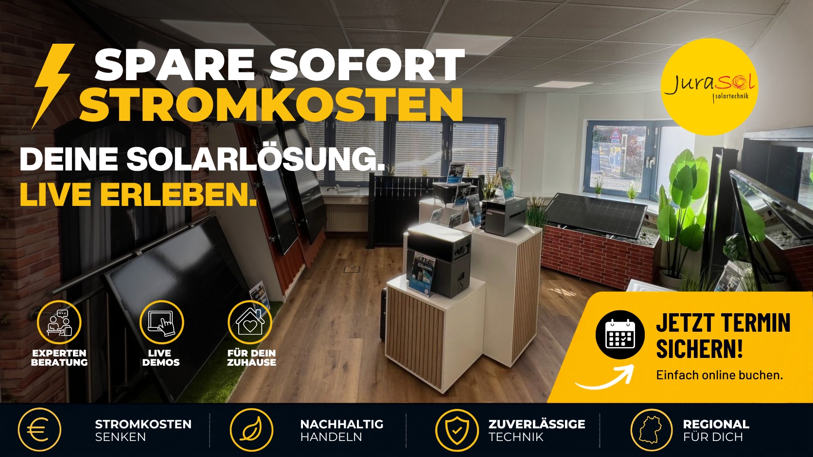Jurasol Showroom Banner