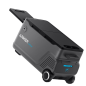 Preview: Anker EverFrost Akku-Kühlbox 50 Ansicht mit Akkufach und Rad
