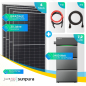 Preview: Sunpura S2400 Balkonkraftwerk Speicher Set 2000 Watt - 7.2 kWh - Doppelglas - JurSol Storage Mini
