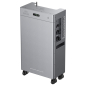 Preview: Zendure SolarFlow 4000 Mix Pro von der Seite mit Anschlussbereich und Griffmulde