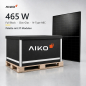 Preview: Aiko 465 W Glas-Glas All Black Solarmodul Palette 37 Stück