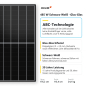 Preview: Aiko 485 W Glas-Glas Schwarz-Weiß bifazial Solarmodul, Palette 37 Stück, technische Daten