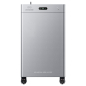 Preview: Zendure SolarFlow 4000 Mix Pro Frontansicht mit Statusanzeige und Lenkrollen