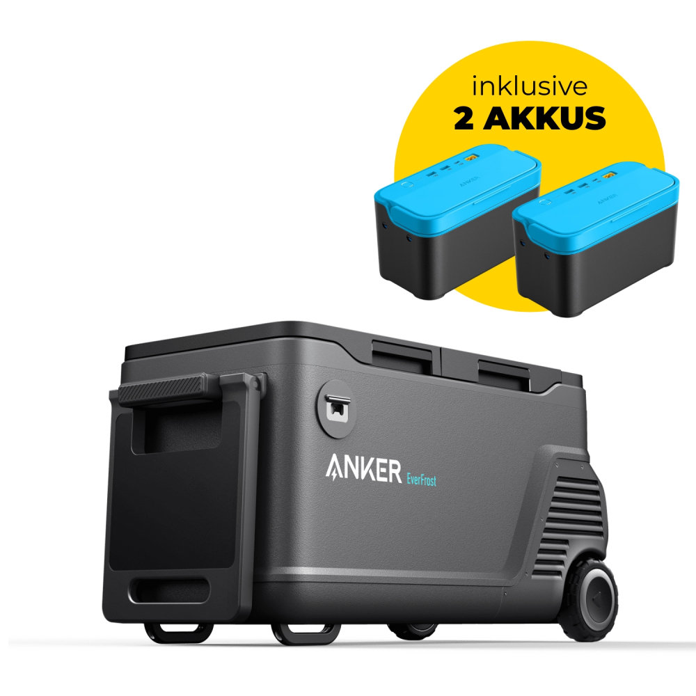 Anker EverFrost Akku-Kühlbox 50 | 53 L, 2 Zonen, 2x 299 Wh Akku