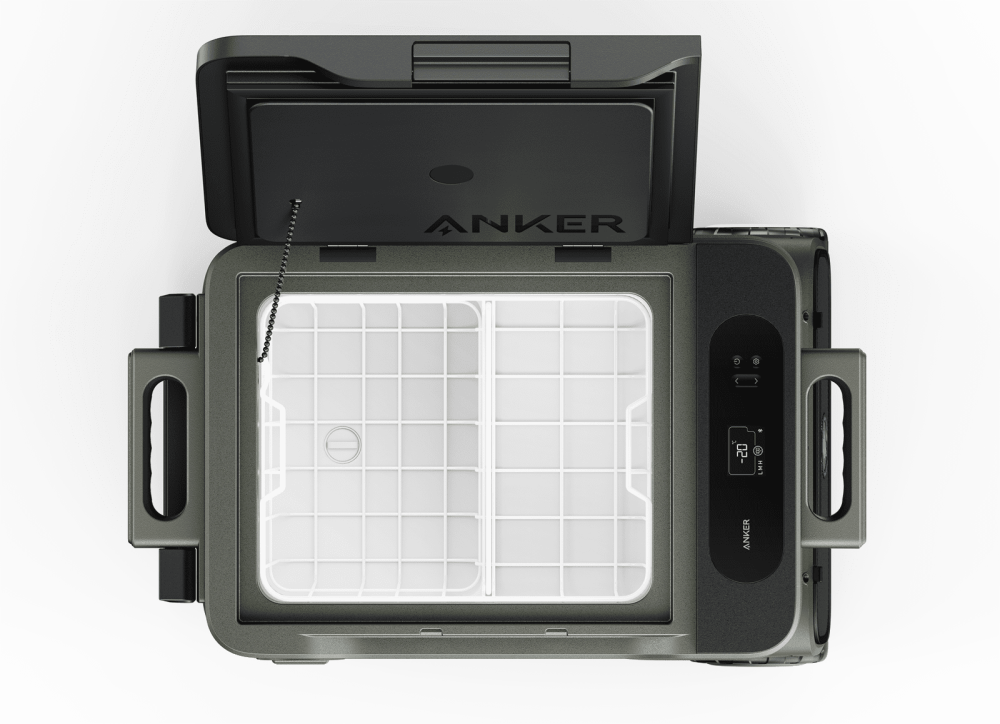Anker EverFrost Akku-Kühlbox 40 Seitenansicht mit Rad