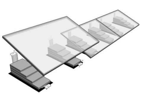 Montageset Flachdach - FlatFix ECO - für 3 Solarmodule