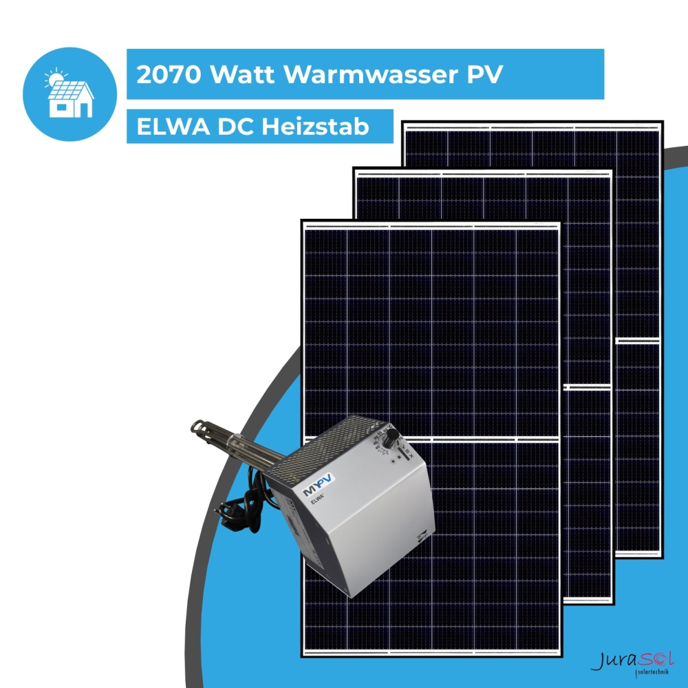 2,07 kWp ELWA Warmwasser PV - SET