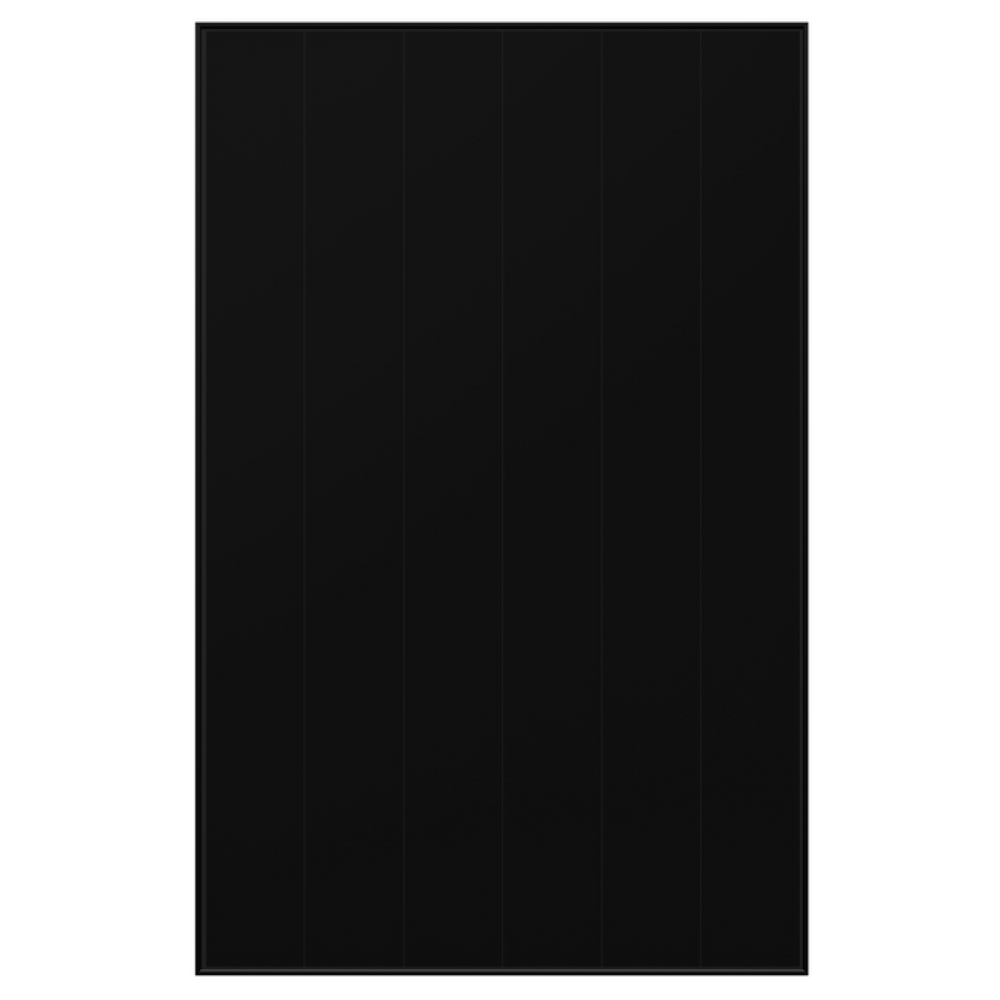 Preview: Aiko 485 W Komplett Schwarz Glas-Folie Solarmodul Produktfoto