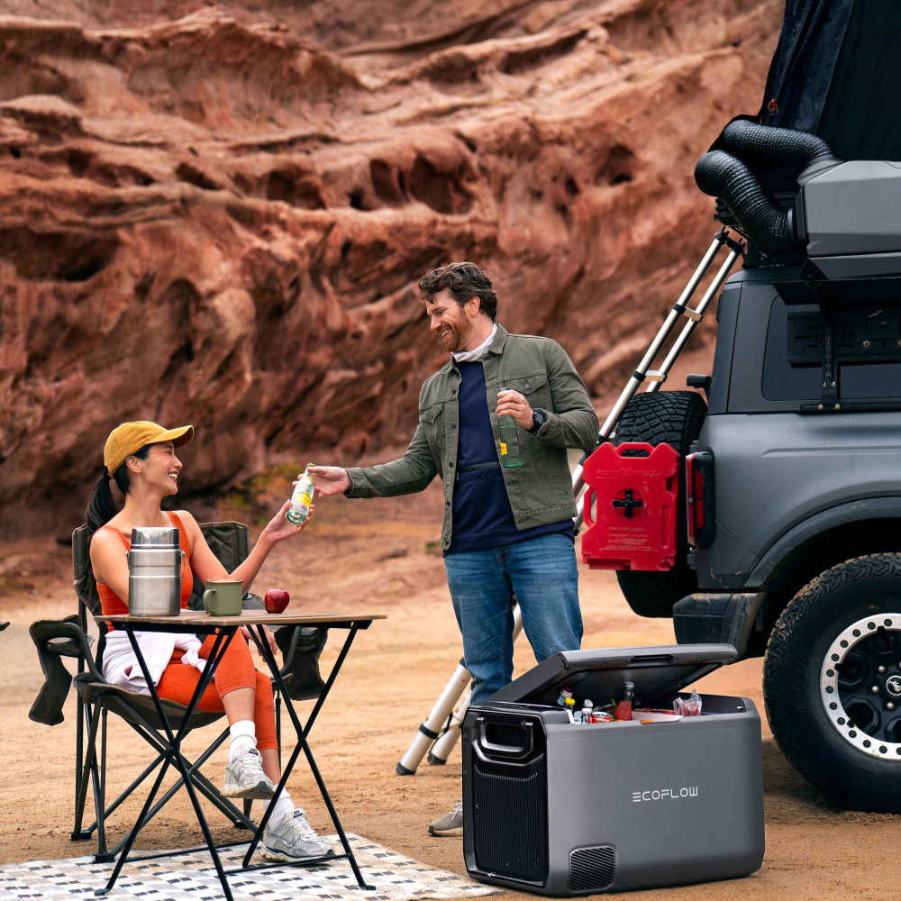 EcoFlow Glacier Classic Kompressor-Kühlbox 55 L | 2 Zonen, ohne Akku, Solar