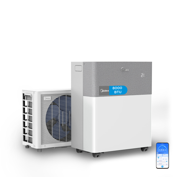 MIDEA® PortaSplit Cool 2,35 kW Mobile Split Klimaanlage – Kühlen ohne feste Installation
