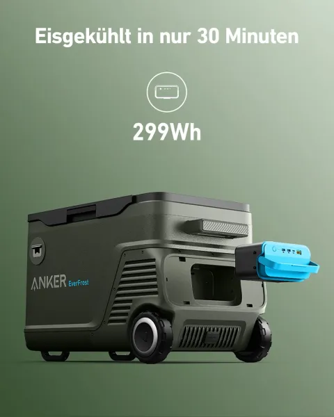 Anker EverFrost Akku-Kühlbox 40 | 43 L, 2x 299 Wh Akku, Solar