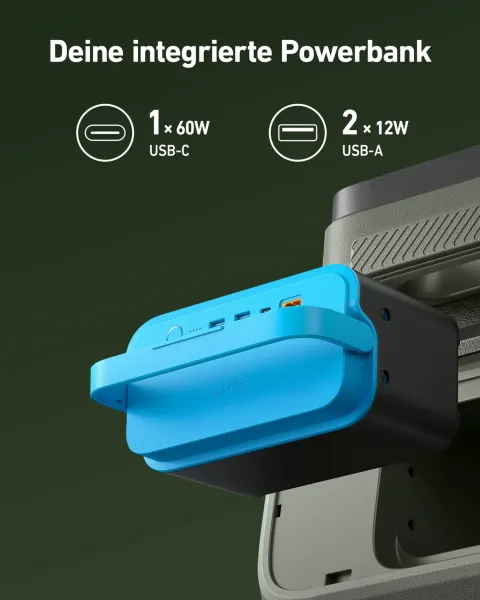Anker EverFrost Akku-Kühlbox 40 | 43 L, 2x 299 Wh Akku, Solar