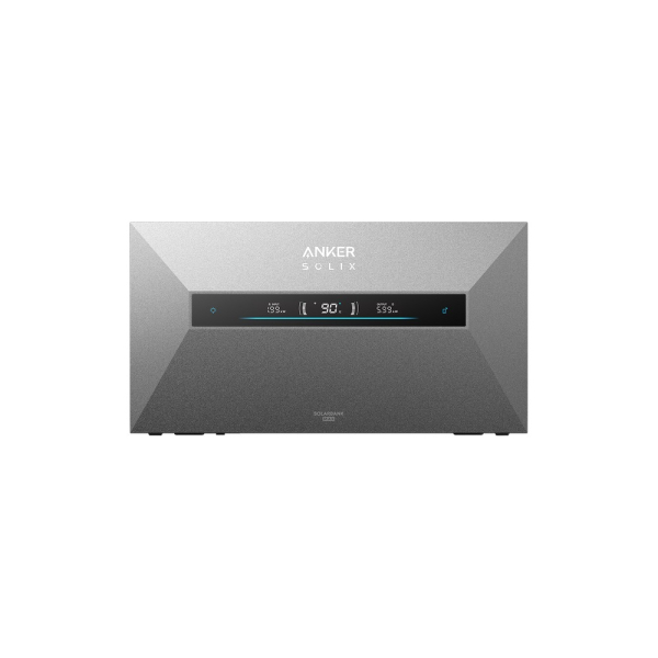 Anker SOLIX Solarbank Max AC, Frontalansicht mit mittigem Statusdisplay