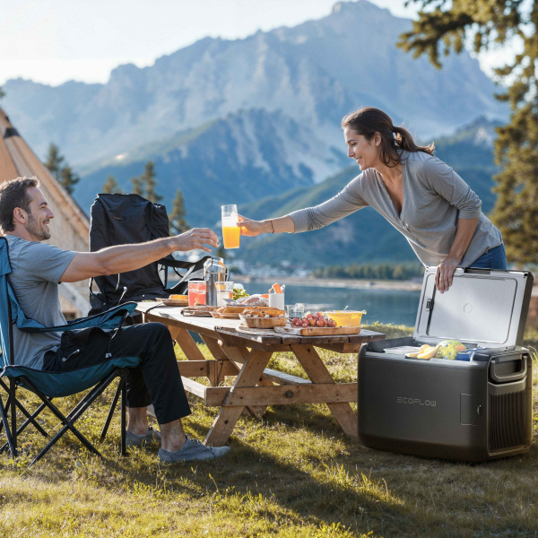 EcoFlow Glacier Classic Kompressor-Kühlbox 45 L | 2 Zonen, ohne Akku, Solar