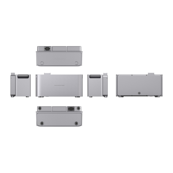 Jackery SolarVault 3 BP2500, Sechs-Seiten-Uebersicht aller Ansichten