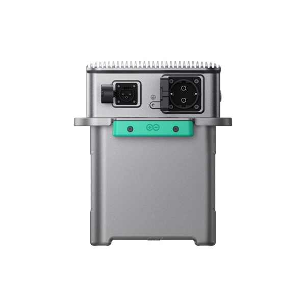 Zendure SolarFlow 800 Pro 2 Seite mit AC-Steckdose und Netzanschluss