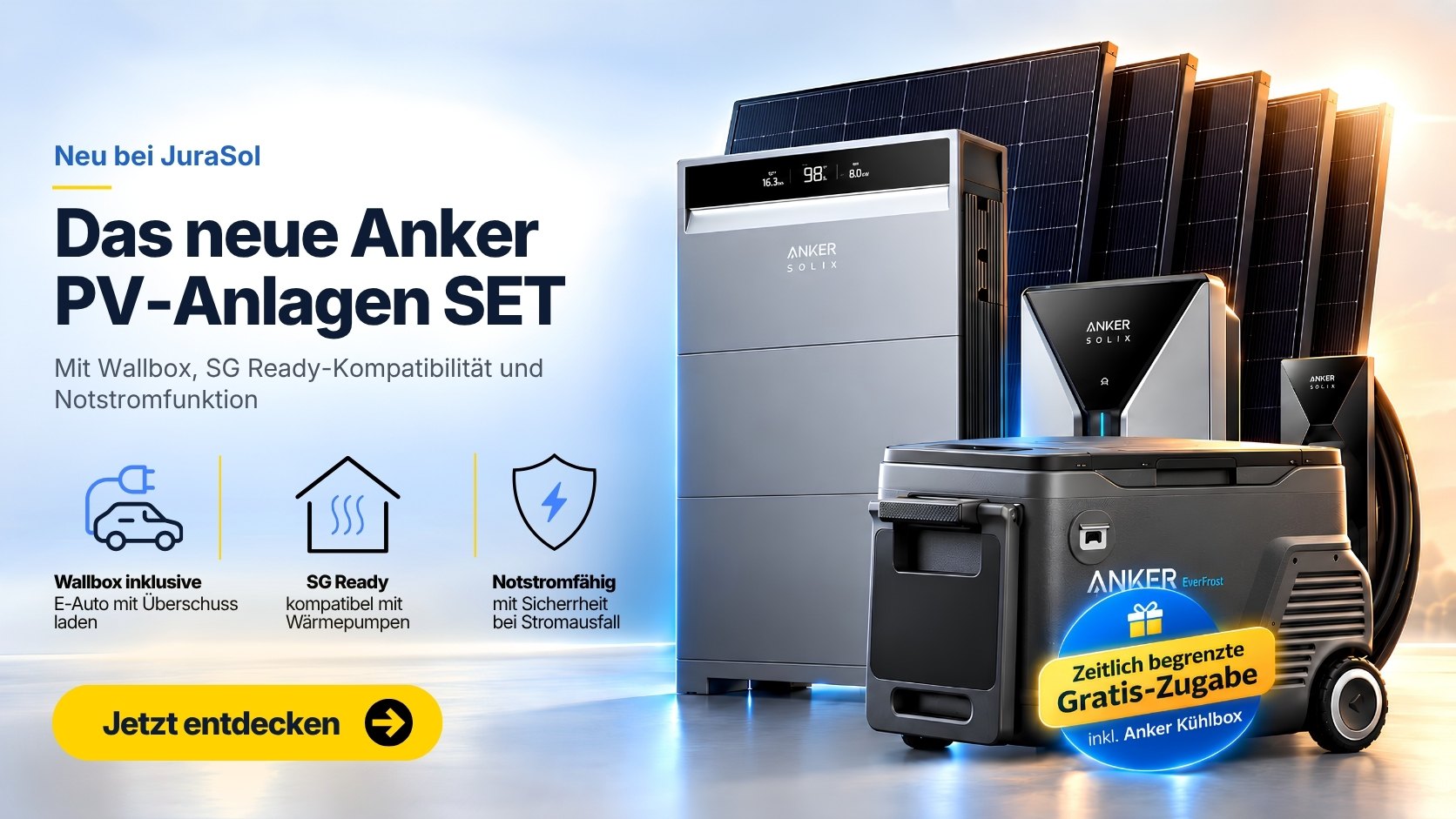 Das neue Anker PV-Anlagen-Set mit Wallbox, SG Ready und Notstromfunktion